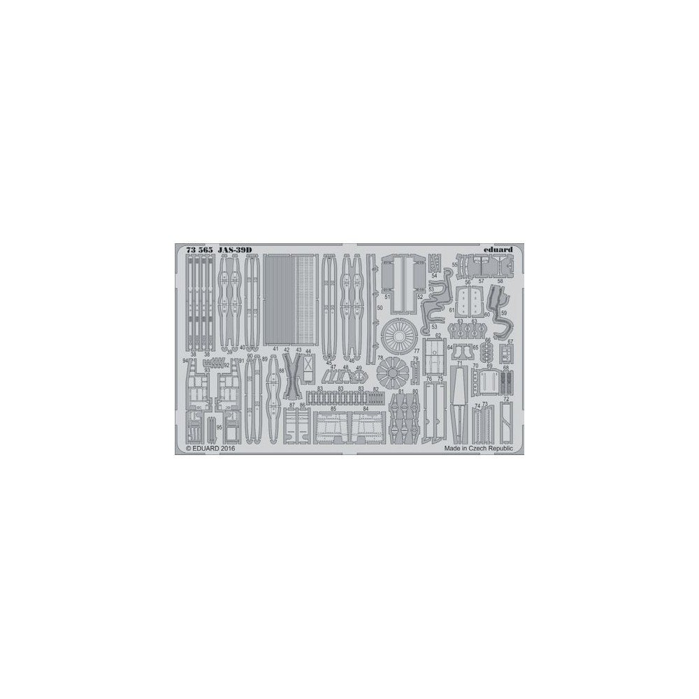*** Eduard P-etch 1:72 JAS-39D Gripen (Revell)