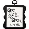 Beginner Minis Mr. & Mrs. Counted Cross Stitch Kit-3"X3" 14 Count view 1