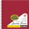 Pentalic 80-Sheet Wirebound Sketchbook, 8 by 5.5-Inch, Red view 1