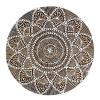 Wooden Printing Block Floral Round Hand Carved Textile Art Printer Stamp Pb view 1
