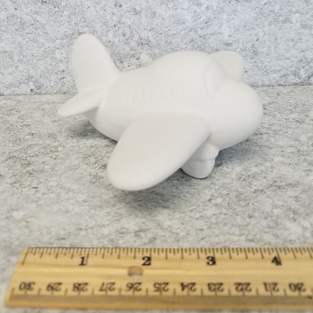 Bisque - Propeller Plane 4.5"T (Unpainted, Ready for Glaze)