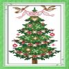 CaptainCrafts Cross Stitch Kits for Adults Stamped Kit Printed 11CT Fabric Cross Stitching DIY Art DMC Needlecrafts Embroidery Kit for Adults Beginner (Stamped, Christmas Tree) view 1