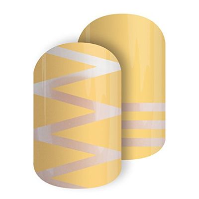 Jamberry Nail Wraps: Abstract Amarillo (FULL SHEET)
