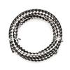 Linsoir Beads Black and White Round Genuine Braided Leather Cord Bolo Tie Cording for Necklace Bracelet Jewelry Making 3 mm Diameter 2 Meter Roll view 1