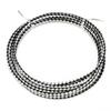 Linsoir Beads Black and White Round Genuine Braided Leather Cord Bolo Tie Cording for Necklace Bracelet Jewelry Making 3 mm Diameter 2 Meter Roll view 2
