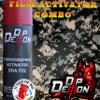 Combo Kit Mini Digital Green Camo Transparent Hydrographic Water Transfer Film Activator Combo Kit Hydro Dipping Dip Demon view 1