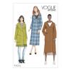 Vogue Sewing Pattern 9231 V9231 Misses Sizes 4-14 Easy Wrap Coat Length Options view 1