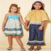MCCALLS M7529 Children's/Girls' Peasant Top, Jumper with Detachable Apron, and Pull-On Pants (SIZE 6-8) SEWING PATTERN view 2