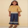 MCCALLS M7529 Children's/Girls' Peasant Top, Jumper with Detachable Apron, and Pull-On Pants (SIZE 6-8) SEWING PATTERN view 4