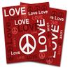 WraptorSkinz Vinyl Craft Cutter Designer 12x12 Sheets Love and Peace Red - 2 Pack view 1