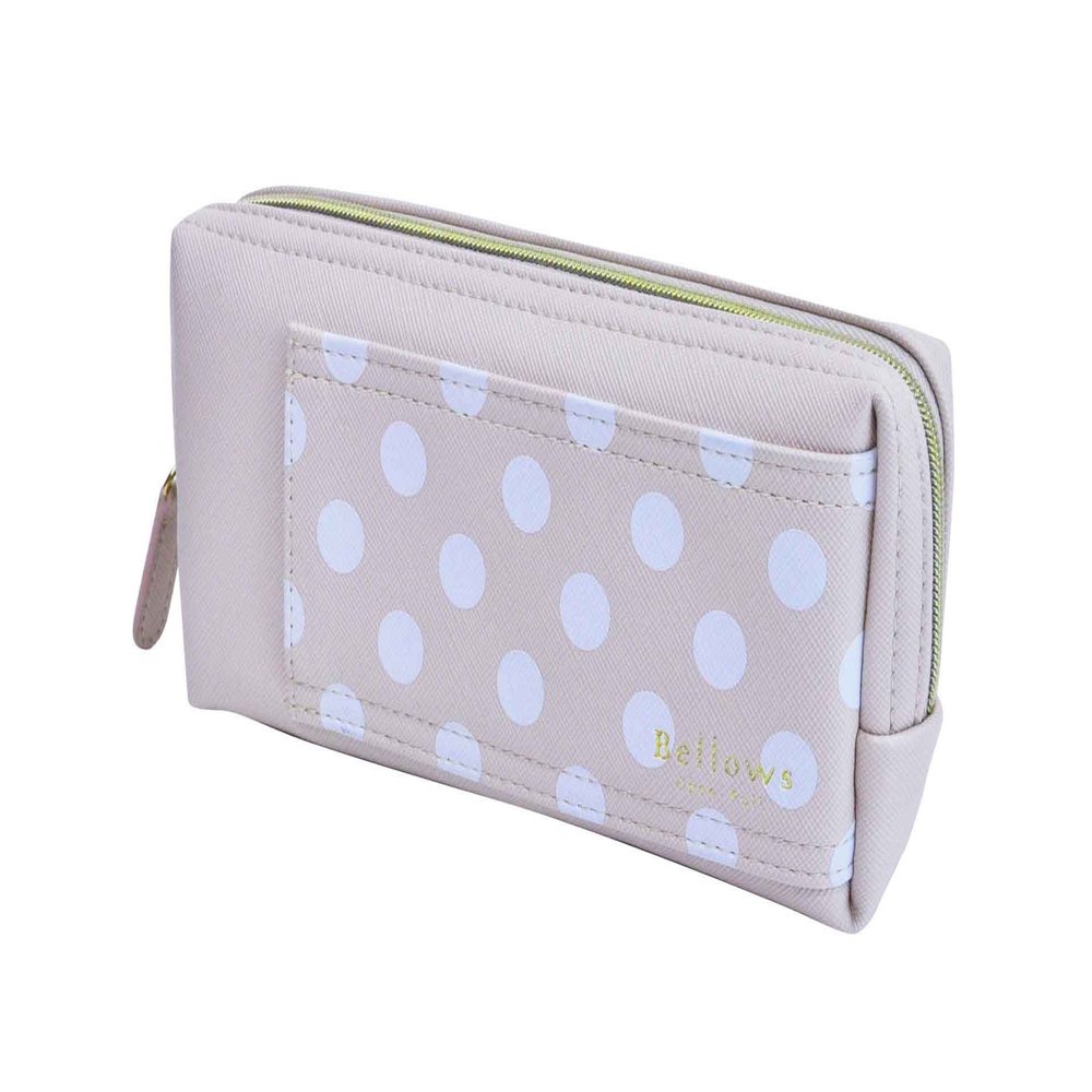 Concise Pen Case Bellows 134183 Dot Pink