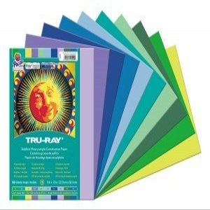 Pacon 2942R Tru-Ray Cool Assortment, 9 X 12 in.