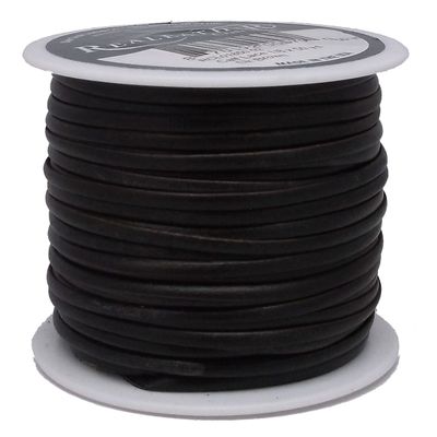 Dark Brown Superior Leather Lace by Real Leather 1/8 x 50 yds