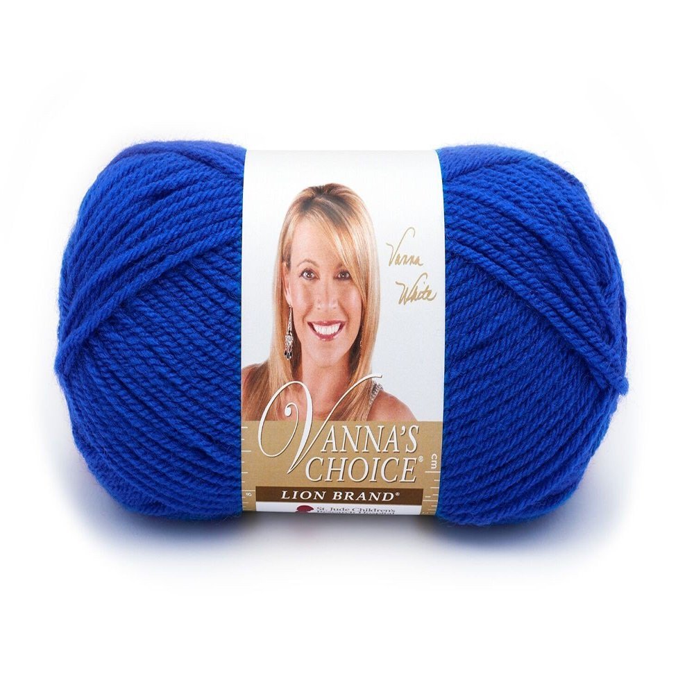 Lion Brand Yarn 860-117 Vanna's Choice Yarn, Electric Blue