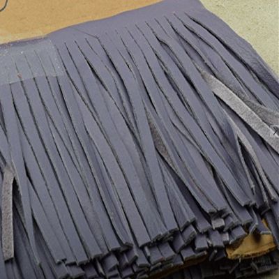 Purple Leather Fringe (Embellishment for Purses, Jackets or Other Accessories, Sold by ft)