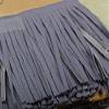 Purple Leather Fringe (Embellishment for Purses, Jackets or Other Accessories, Sold by ft) view 1