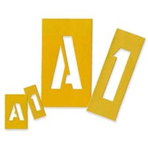 Chartpak CHA01575 Painting Stencil Numbers-Letters 6in. Yellow .supply.from:unbeatablesales
