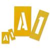 Chartpak CHA01575 Painting Stencil Numbers-Letters 6in. Yellow .supply.from:unbeatablesales view 1