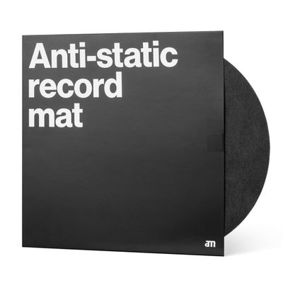 am Anti-Static Turntable Mat Carbon Fiber Felt Slipmat for 12-Inch Vinyl Record Players