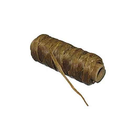 Artificial Sinew Bobbin 20 Yard 50 lb Test Waxed Beading Craft Thread (Natural)