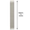 ChiaoGoo Knitting Needles Red DPN Double Pointed 6 inch (15cm) (Set of 5) Stainless Steel Size US 4 (3.5mm) 6006-4 with Stitch Holder view 2