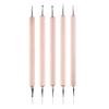 COMIART 5-Piece Dual-Ended Ball Stylus Tool Set - Wooden Handle with Stainless Steel Tips for Clay Sculpting, Embossing, Nail Art, Mandala Rock Painting & Pattern Tracing view 1