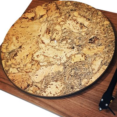 TazStudio Premium slipmat- Cork Turntable Mat for Better Sound Support on Vinyl LP Record Player- Decorative Specially Designed Cork [3mm Thick] Original Art Design-m4- Special