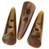 10 x Large Horn Imitation Tooth Toggle Buttons Compatible with Coat Jacket Blazer Cream bone view 2