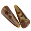10 x Large Horn Imitation Tooth Toggle Buttons Compatible with Coat Jacket Blazer Cream bone view 4