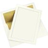 Panel Invitation Kit, Ecru, Gold Lined Envelopes, 25 Pack view 1