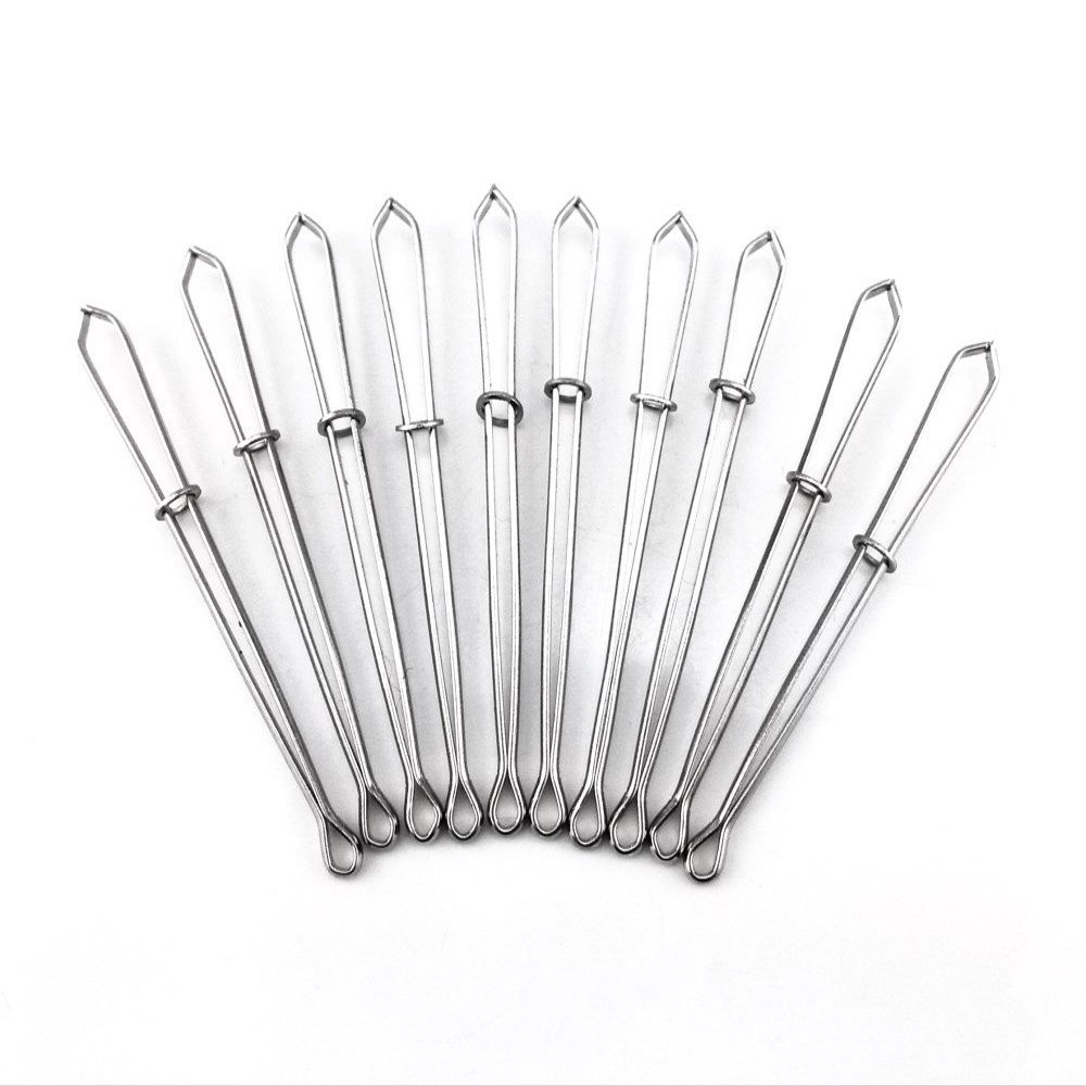 Honbay 10pcs Easy Pull Bodkin Threader Tweezers Sewing Machine Tweezers