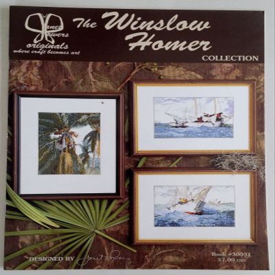 Vintage '99 The Winslow Homer Counted CROSS STITCH Patterns by JANET POWERS .supply.from:wendalsbidnbuy