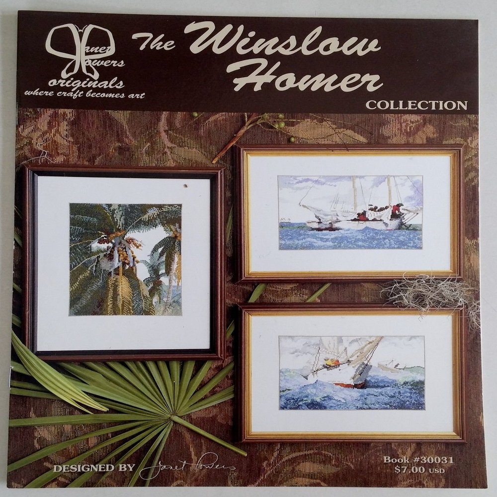 Vintage '99 The Winslow Homer Counted CROSS STITCH Patterns by JANET POWERS .supply.from:wendalsbidnbuy