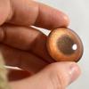 25mm Single Bronze Metallic Glass Eye for Jewelry Making Pendants Wire Wrapping Taxidermy Doll Art view 2