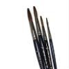 Set of 4pc Signwriter Lettering Brush Round with Straight Edge, Sabeline Hair #6-10-16-20 view 1