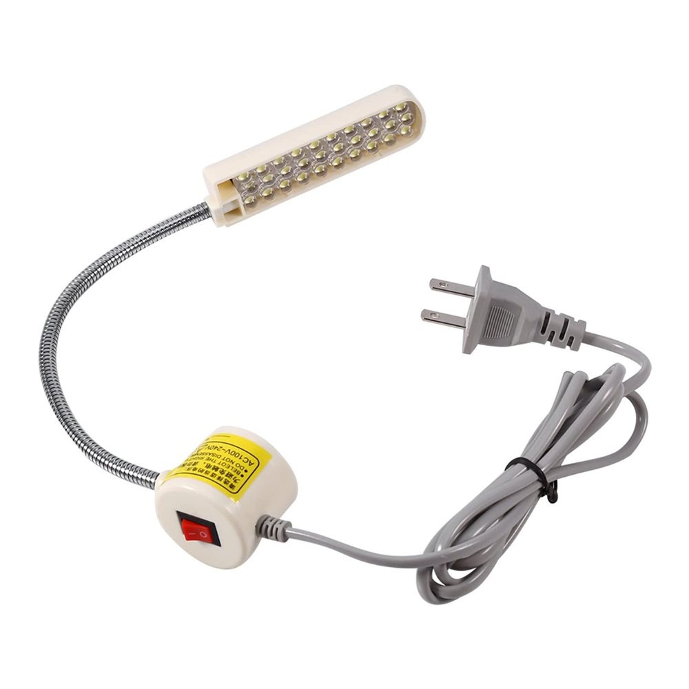 Yosoo 30 LED 110V-240V Sewing Light with Magnetic Base Working Flexible Goose-Neck Lamp for Home or Sewing Machine