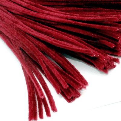 The Crafts Outlet Chenille Stems, Pipe Cleaner, 12-inch (30-cm), 100-pc, Red