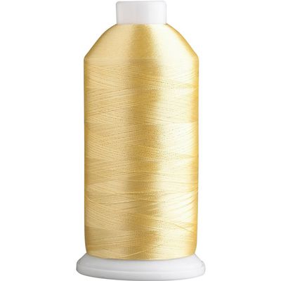 Super B Polyester Embroidery Thread, 40wt Large Spool 5000m, 175 Popular Colors, 100% Polyester - Yellow Mimosa 601