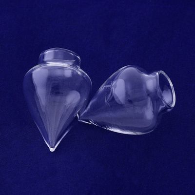 10pcs Water droplets Shape White Clear glass for jewelry Pendant wishing Bottles,15x37mm