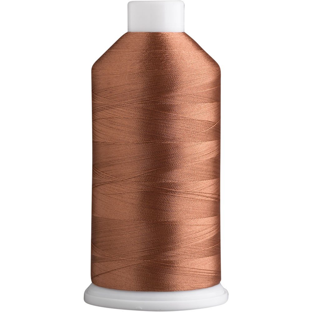 Super B Polyester Embroidery Thread - 40wt Large Spool 5000m for Commercial & Domestic Machine - 175 Popular Colors, 100% Polyester - Java Brown 833