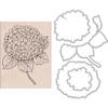 Hero Arts Large Hydrangea Wood Mounted Stamp & Die Combo (SB155) view 2
