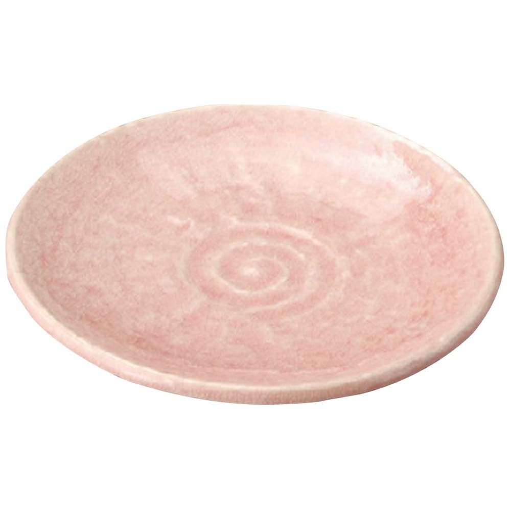 (Yamashita kogei) Yamasita Craft 20110-468 Pink Penetrating Stone Grain, 5.0 Round Dish, 6.1 x 6.1 x 0.8 inches (15.5 x 15.5 x 2 cm)
