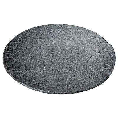 Yamasita Craft 19505-408 Iron Glazed Lotus Shaped Medium Plate, 7.4 x 7.4 inches (18.8 x 18.8 cm)