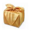 Golden Furoshiki Festive day made Kyoto in Japan view 1