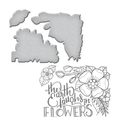 Spellbinders SDS-062 Earth Laughs Stamp & Die Set