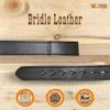 Handmade Mechanic's Bridle Leather Scratch Protecting Belt Extra Thick (4XL (54/56), Black) view 2