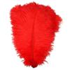 MELADY Pack of 1000pcs Natural Ostrich Feathers 16-18inch(40~45cm) for Home Wedding Party Decoration (red) view 1