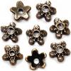 Heather's cf Flower Bead Caps Custom Fancy Charm Jewelry Making Spacer Kit Findings Bulk Vintage for Bracelets Earrings Necklaces Rings Beading Supplies Craft Non Tarnish DIY (Copper Star - 500 Pcs) view 1
