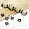 Heather's cf Flower Bead Caps Custom Fancy Charm Jewelry Making Spacer Kit Findings Bulk Vintage for Bracelets Earrings Necklaces Rings Beading Supplies Craft Non Tarnish DIY (Copper Star - 500 Pcs) view 4
