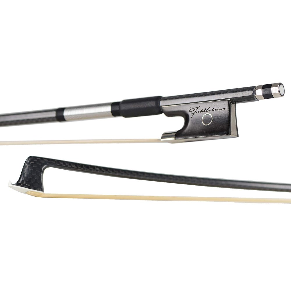Fiddlerman Black Carbon Fiber Weave Violin Bow 4/4